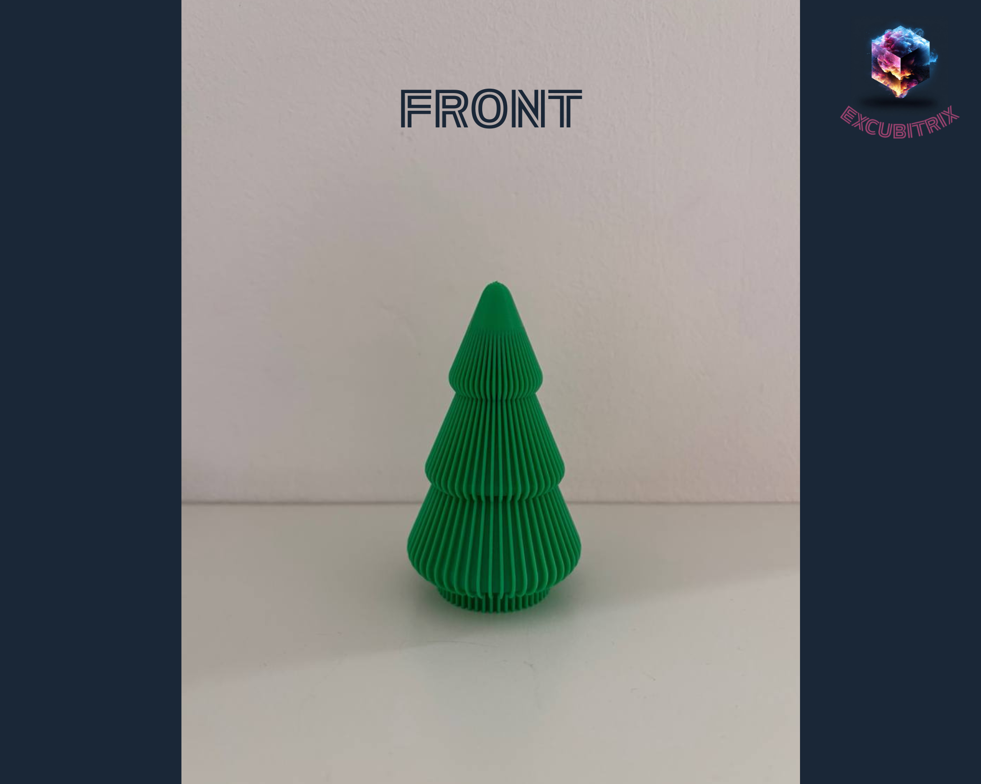 Gerippter Weihnachtsbaum - Small - 8,5cm hoch