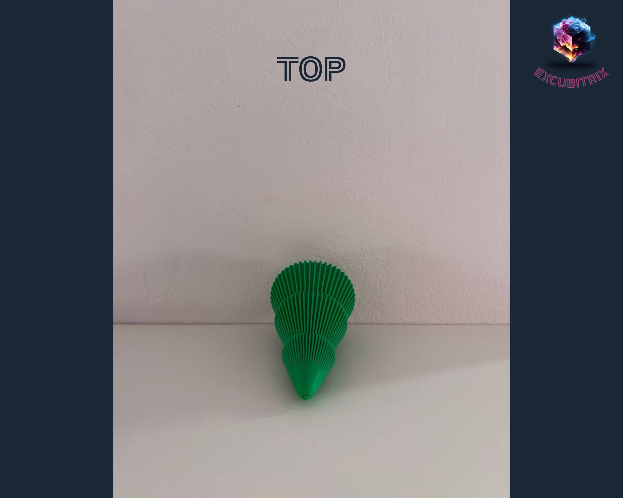 Gerippter Weihnachtsbaum - Small - 8,5cm hoch