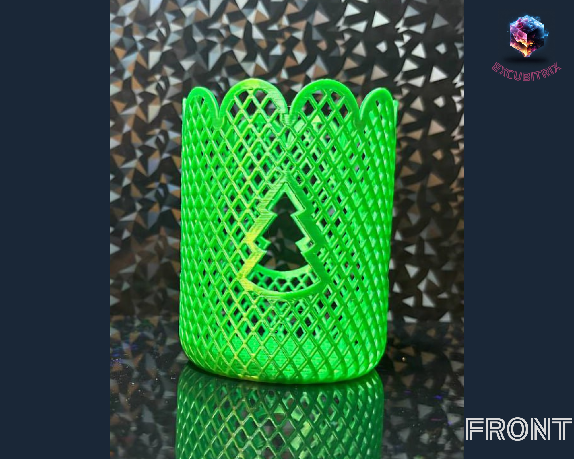 Netz-Teelichthalter - Weihnachtsbäume