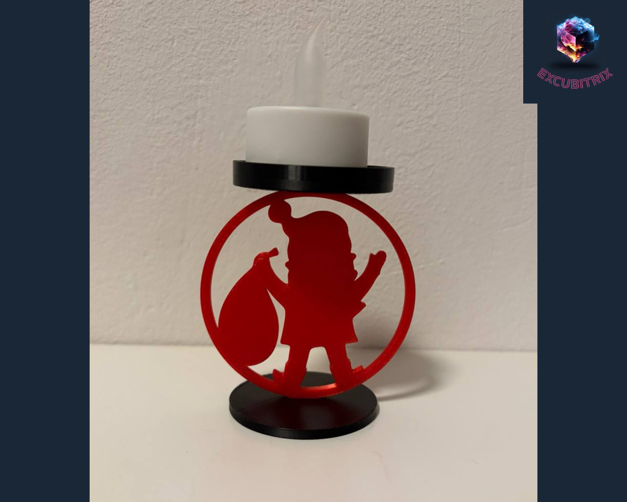 Teelichthalter - Santa