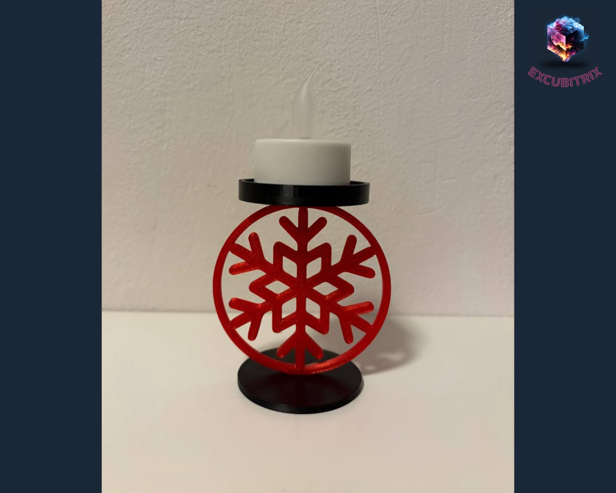 Teelichthalter - Schneeflocke