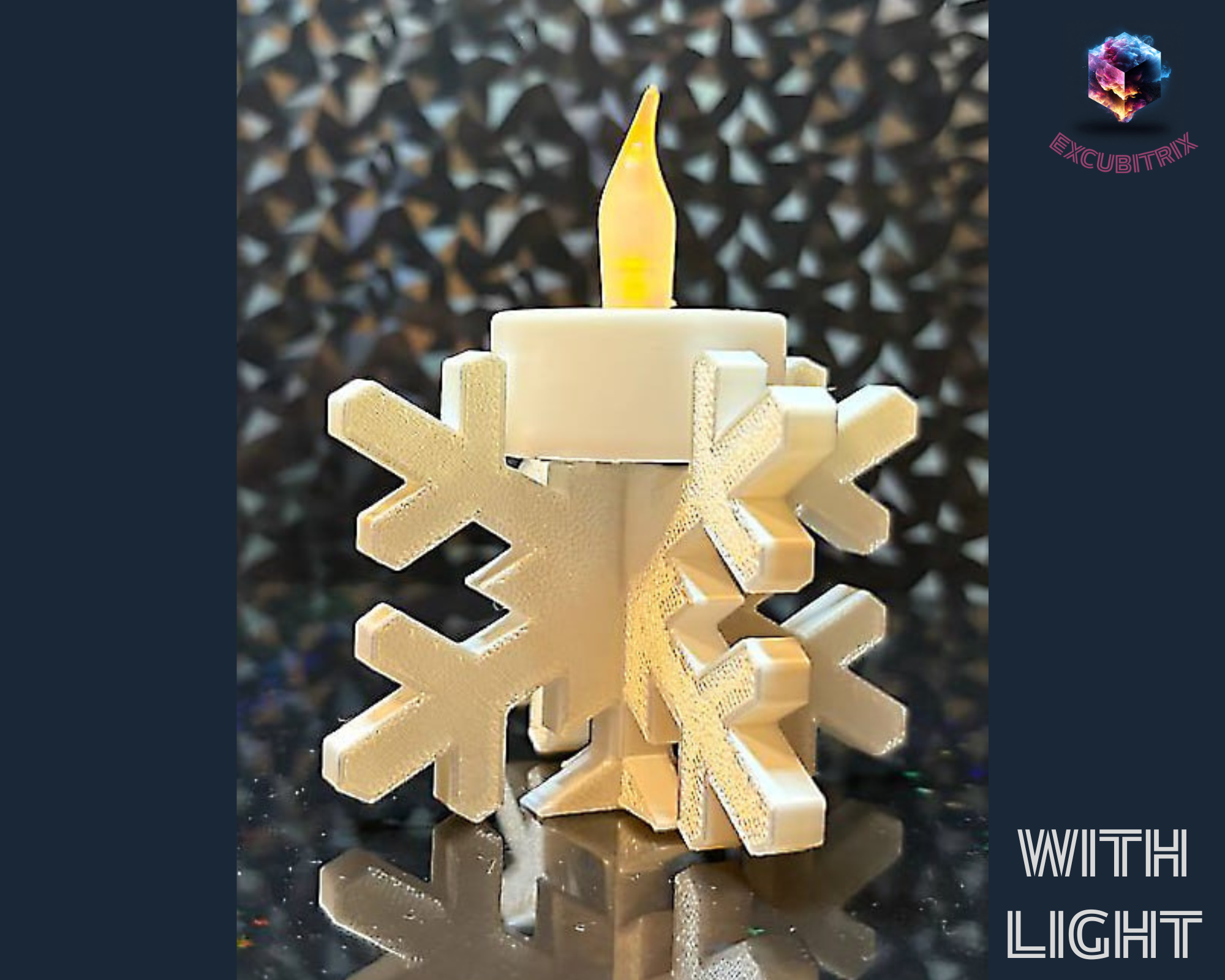 Teelichthalter - Schneeflocke