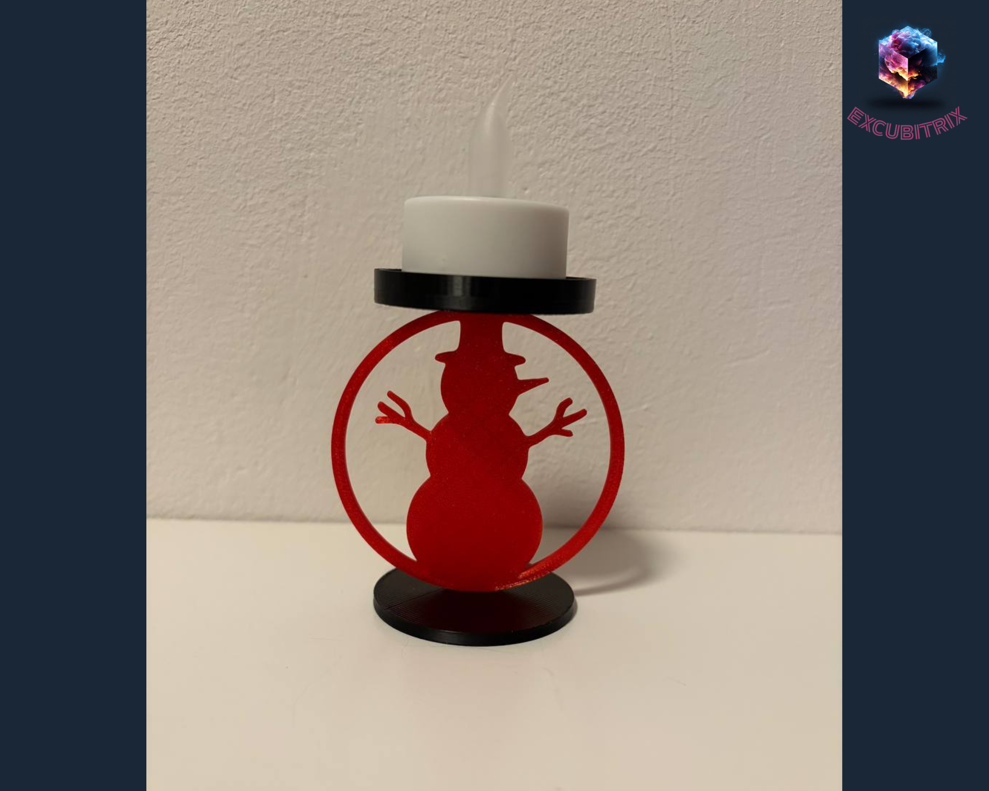 Teelichthalter - Schneemann