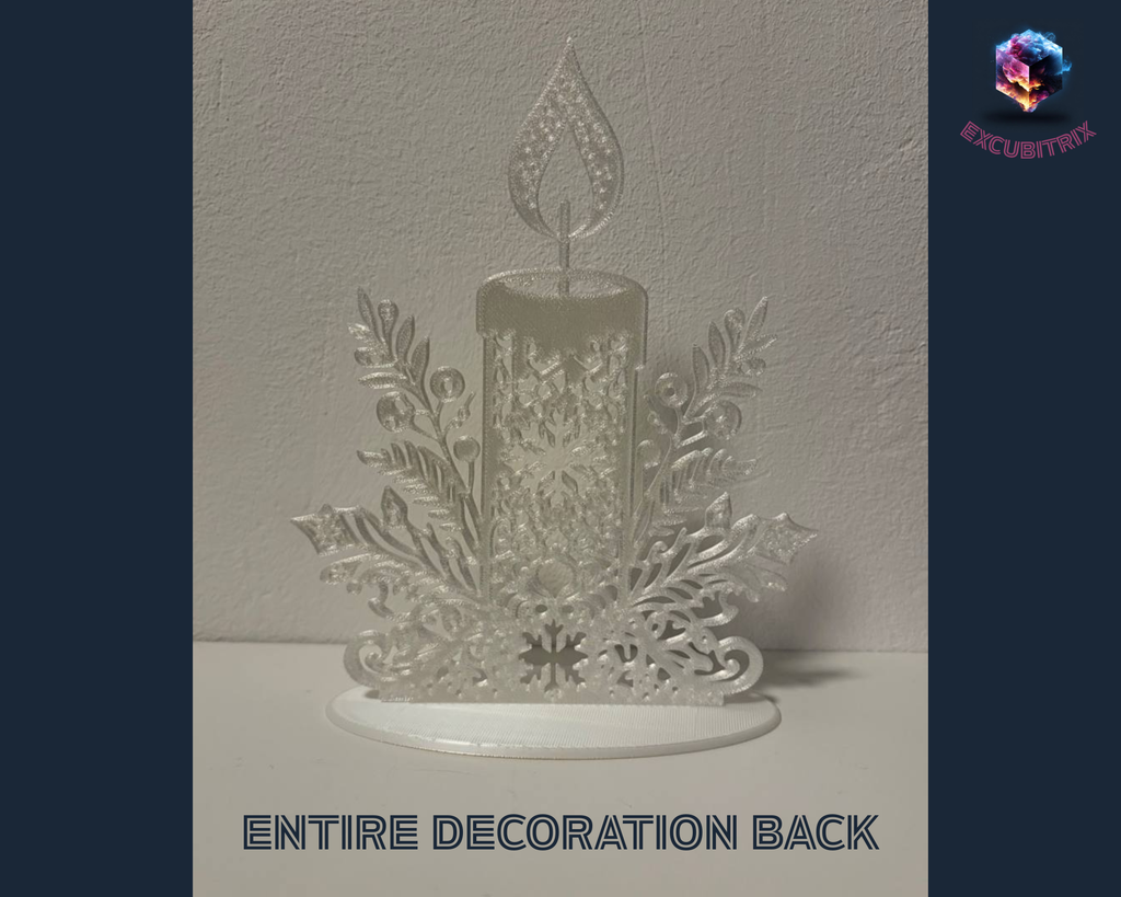 Tischaufsteller - Weihnachtskerze