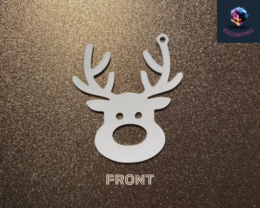 Christbaumdekoration - Rentier - 4Stk