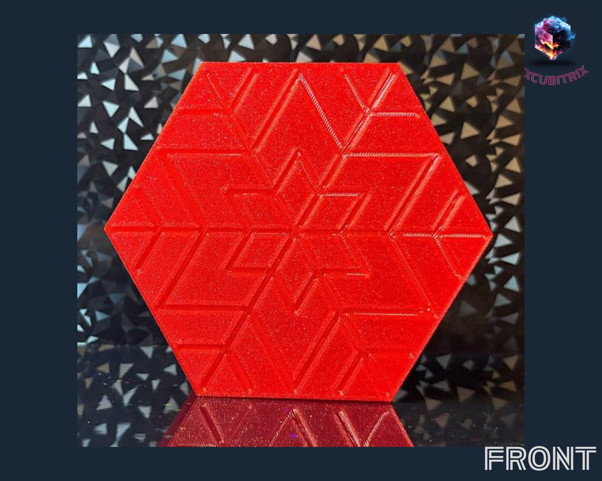 Weihnachten - Geschenkbox - Schneeflocke - sechseckig