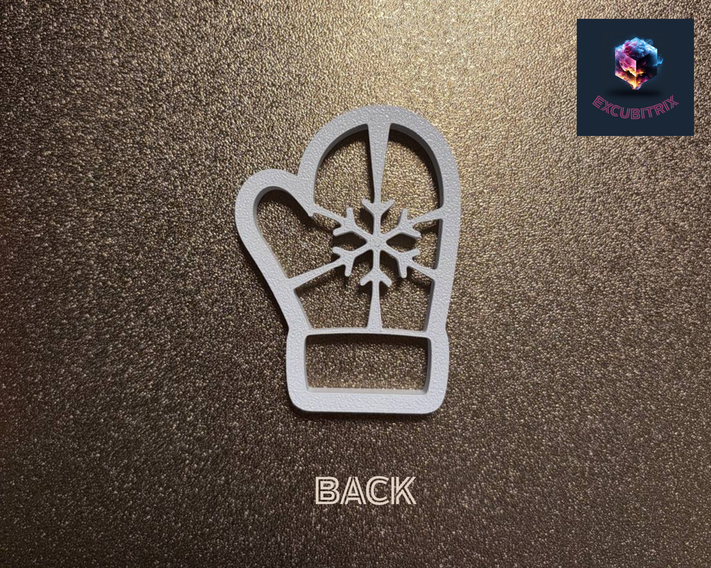Keksausstecher Weihnachten - Handschuh mit Schneeflocke - Medium