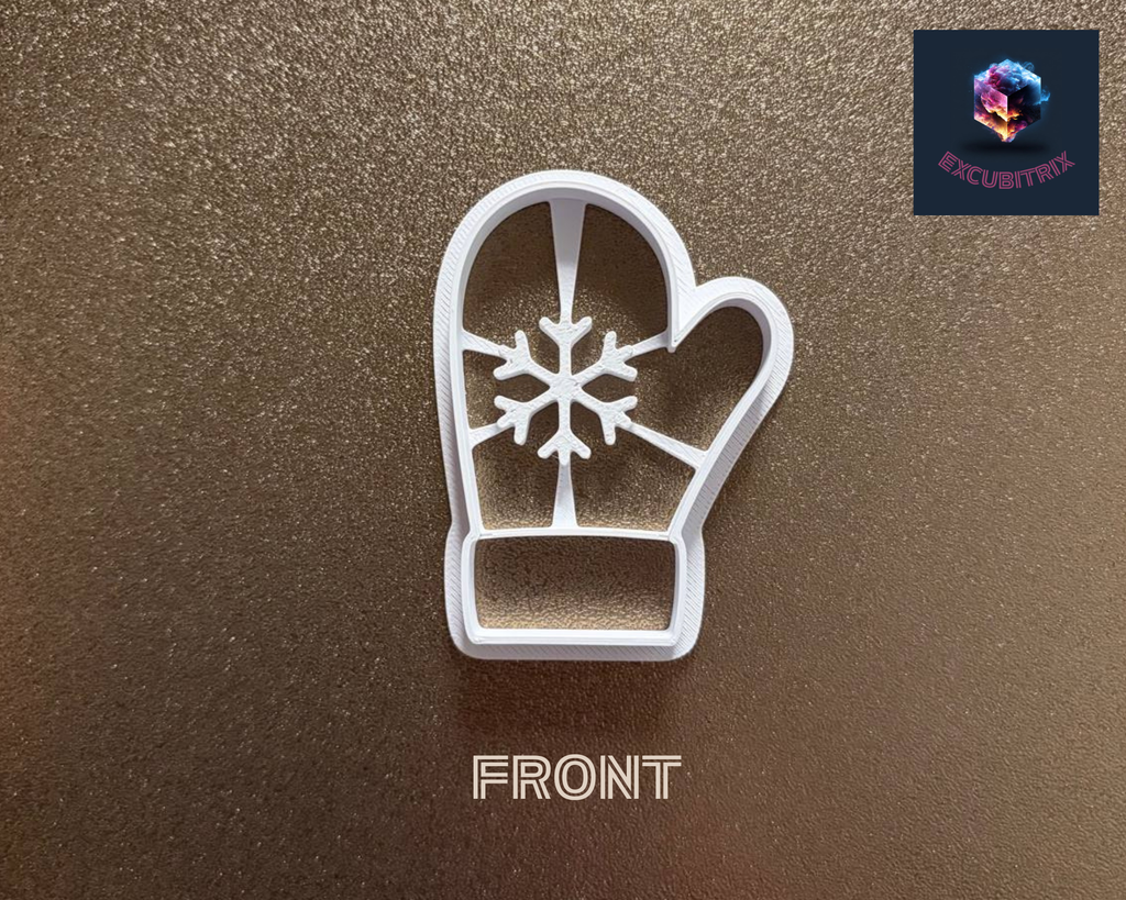 Keksausstecher Weihnachten - Handschuh mit Schneeflocke - Medium