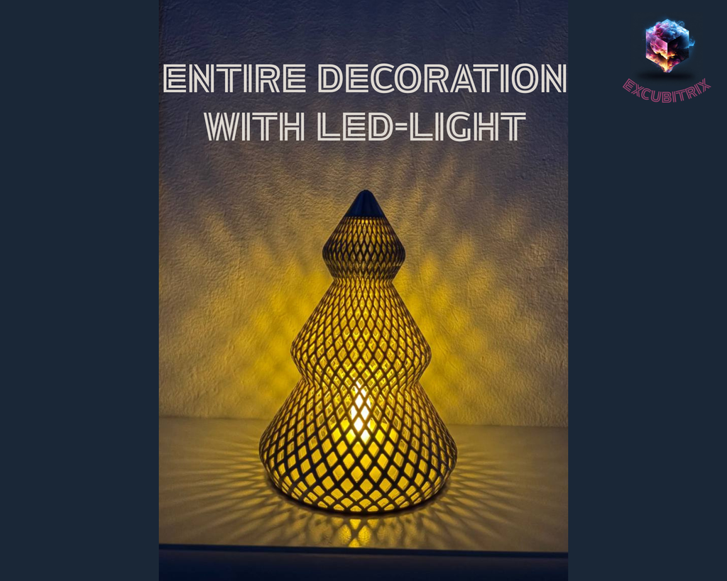 Weihnachtsbaum-Dekoration - 14cm hoch - LED-kompatibel