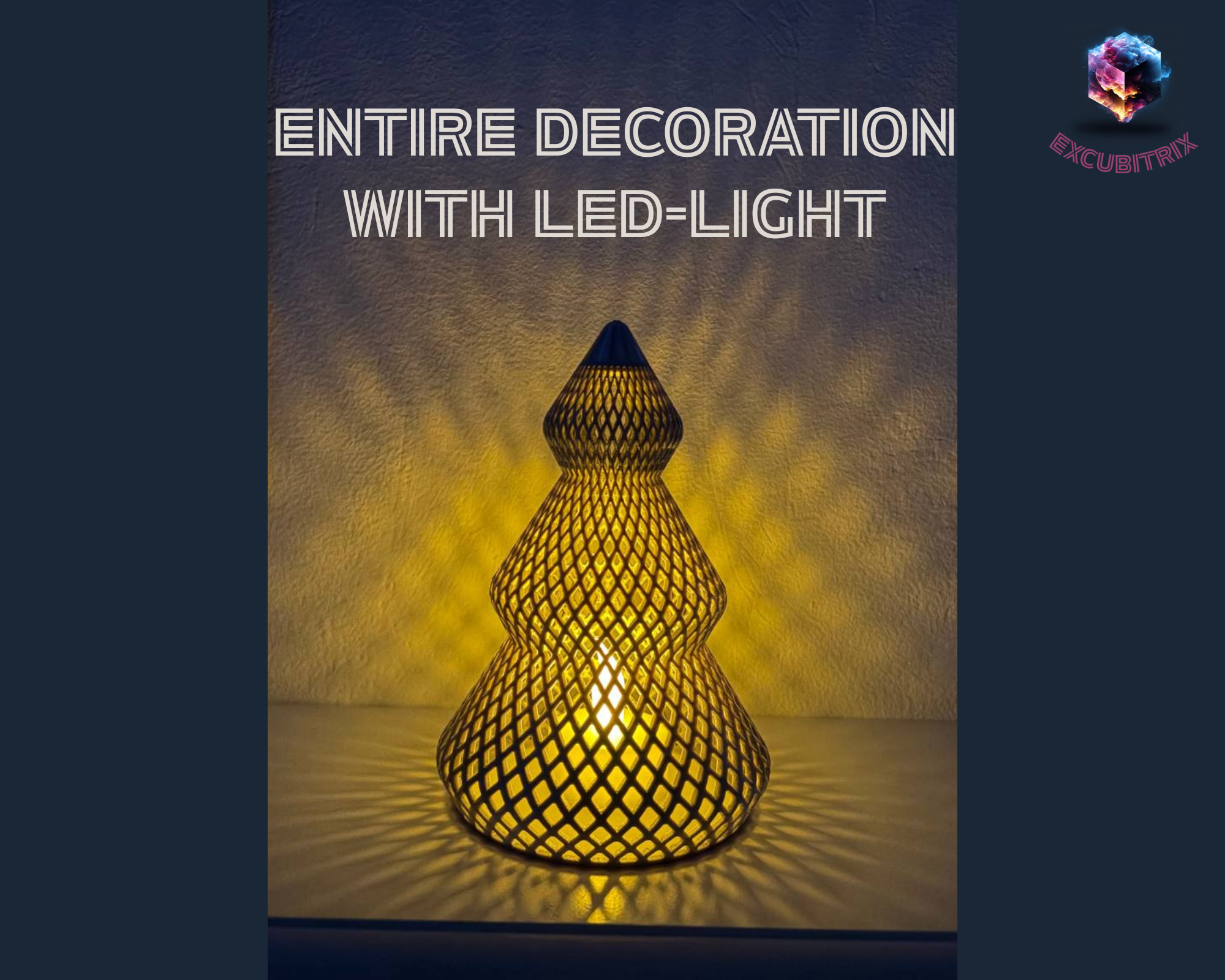 Weihnachtsbaum-Dekoration - 14cm hoch - LED-kompatibel