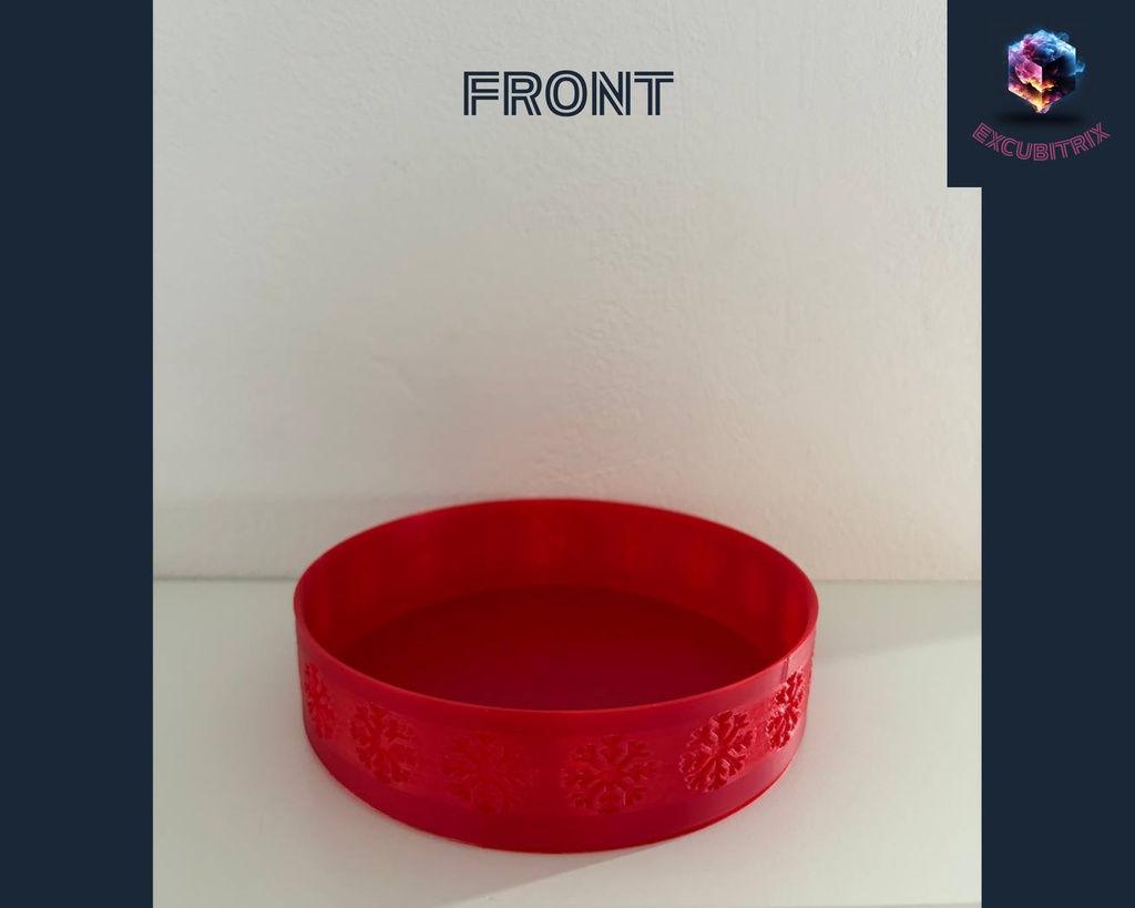 Weihnachtsteller - Schneeflocken - Small - Durchmesser 11,9cm