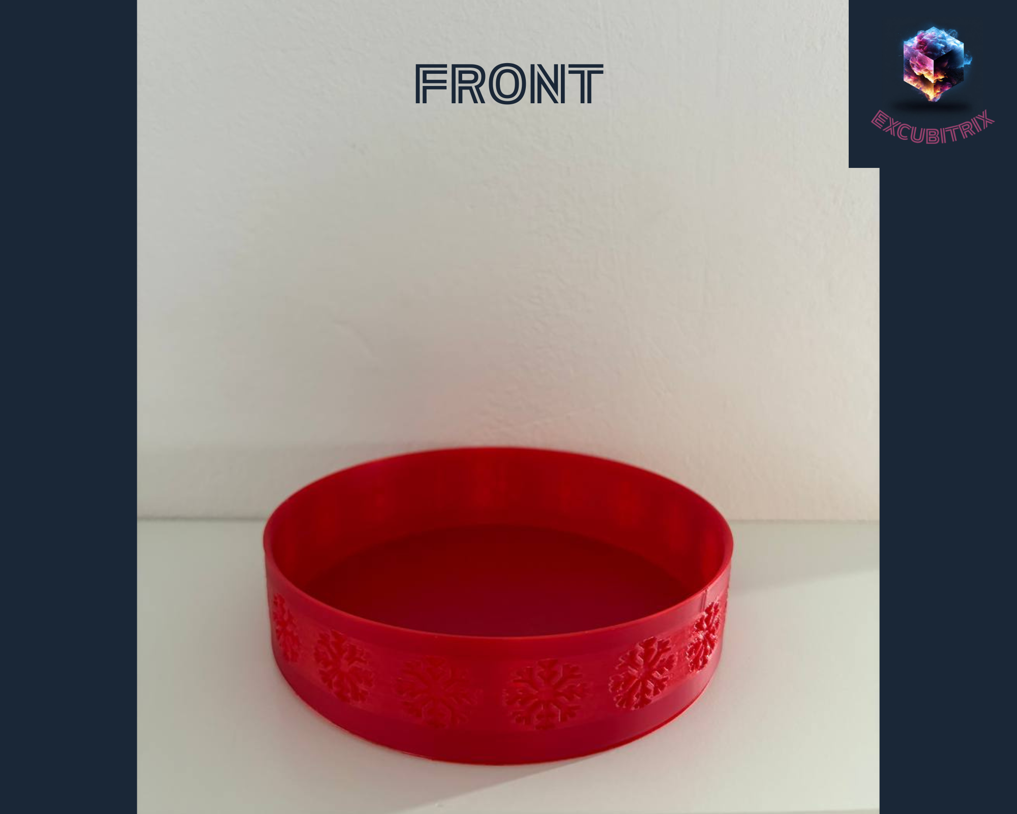 Weihnachtsteller - Schneeflocken - Small - Durchmesser 11,9cm